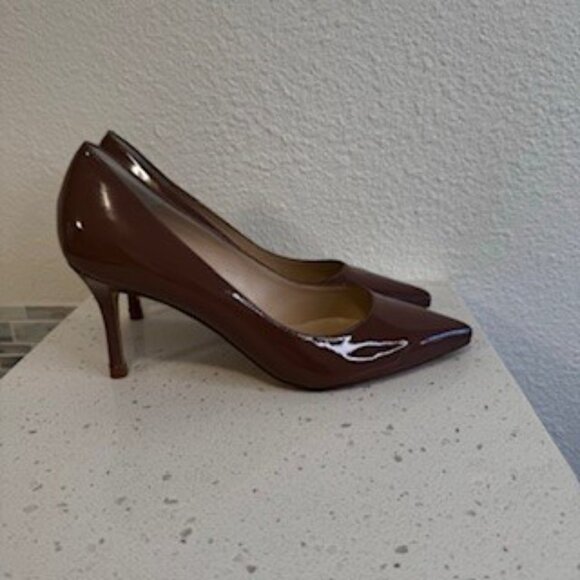 LK Bennett Bianca Court patent leather heels size 8.5 M Taupe - Never worn - Picture 7 of 7